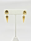 Golden heart studs