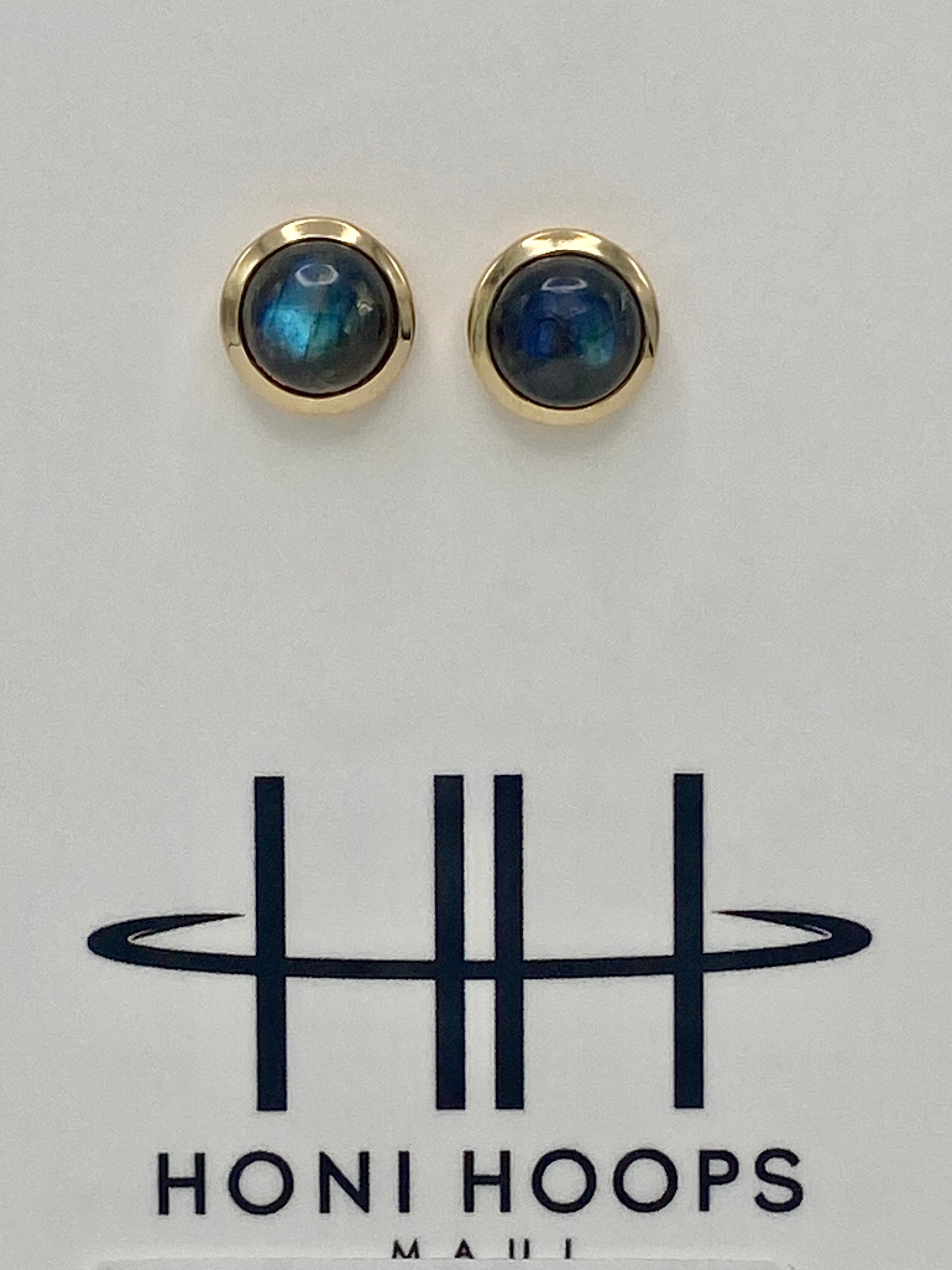 Biggy Labradorite studs