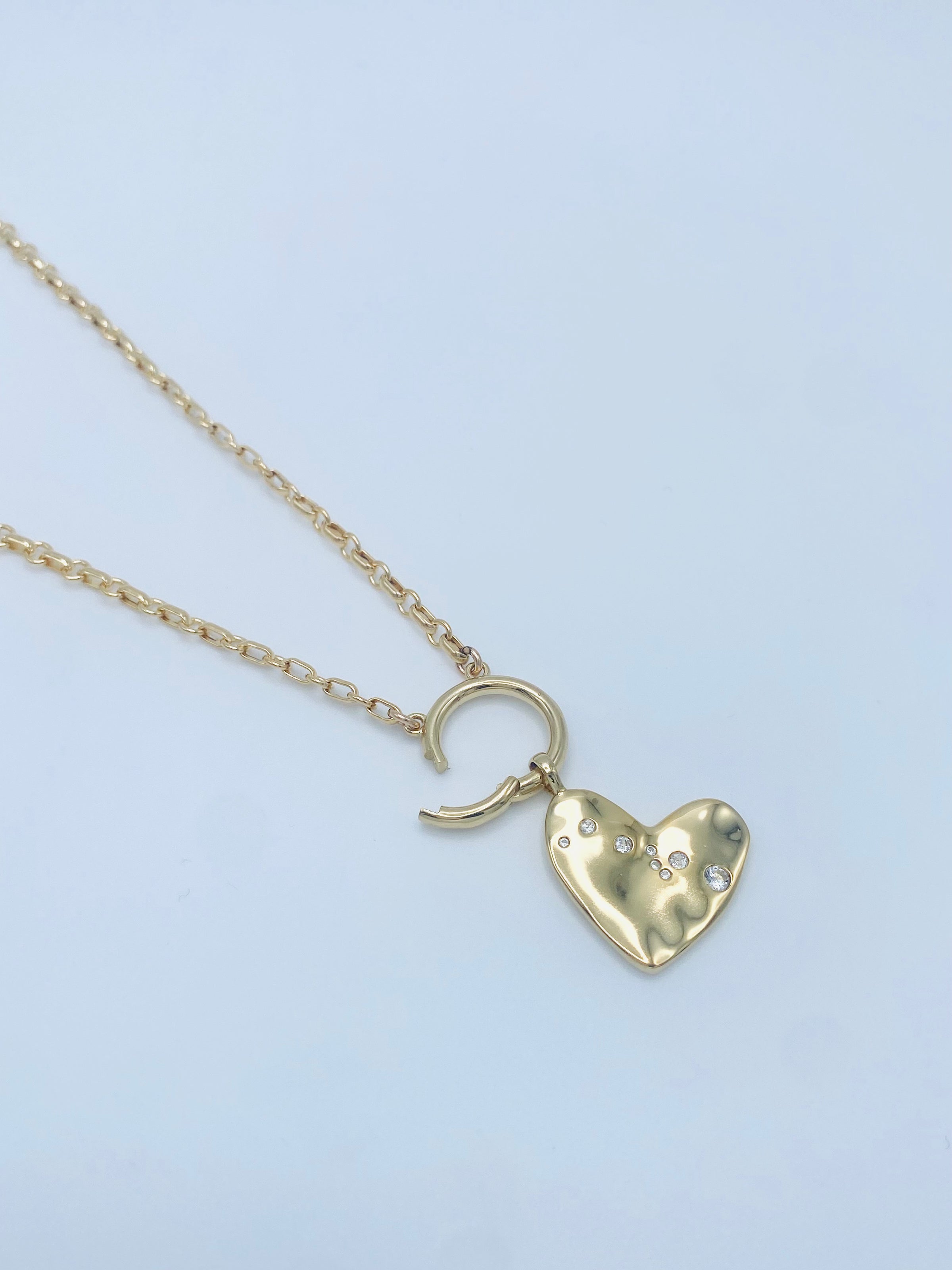 Heart Rock open clasp