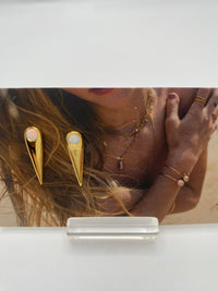 Opal spike studs