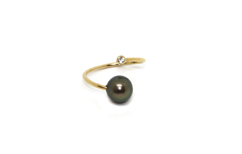Antibes Ring w. Tahitian Pearl